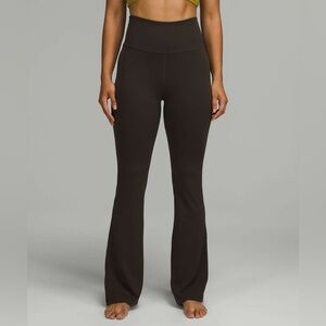 NWT Lululemon Groove Super-High-Rise Flared Pant Nulu Dark Olive‎ Size 12